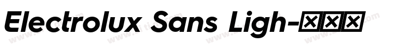 Electrolux Sans Ligh字体转换